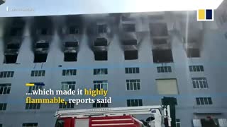 ‘Curious’ worker ignites foam, causes huge warehouse fire in China