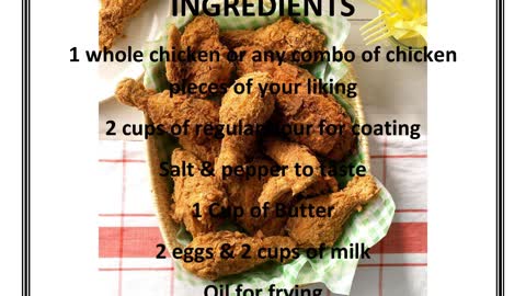 Sunday Fried Crispy Chicken Recipe