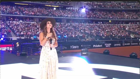 Pia Toscano sings God Bless America at the Rodeo 🇺🇸