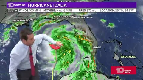 Tracking the Tropics: Hurricane Idalia reaches Category 2 strength in the Gulf