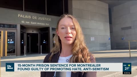 Montreal a Man Goes to Prison For Criticism of Jews