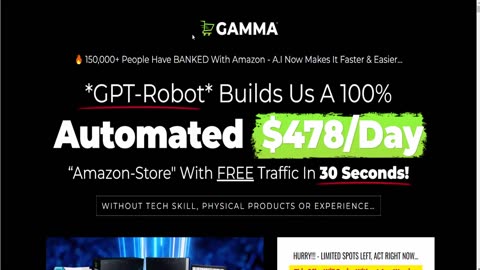 Gamma Review: Create An Amazon Store In 30-sec with GPT-Robot