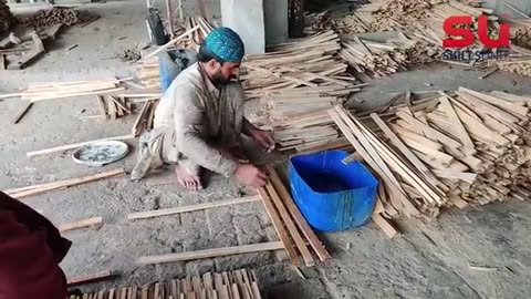 Wonderful process of making wooden hockey stick ! Step by step wood working process.