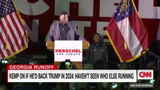 Georgia governor asked if Herschel Walker shares his values. Hear his reply
