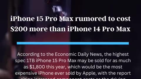 iPhone 15 pro max price