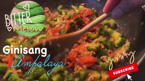 Ginisang Ampalaya - Only for me| Bitter Melon | Not for Canadian-Italian