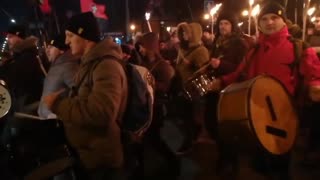 Ukraine: Mass Neo-Nazi March in honour of Bandera, 2019, January 1st