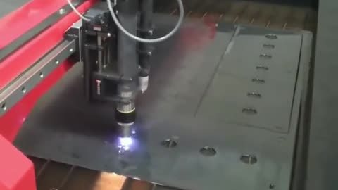 When laser cutting discs is in progress! NC tool NC machining