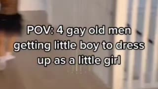 SICK SICK SICK - 4 OLD GAY MEN GETTING LITTLE BOY TO DRESS UP AS GIRL