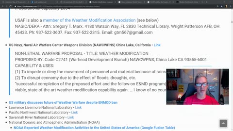 Map of U.N. Tracking Weather Modification Projects (1952-1999)