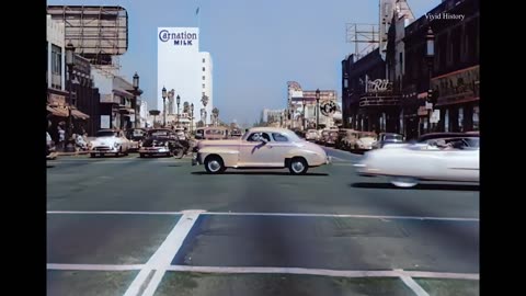 Early 1950s Los Angeles _ 4k and Remastered