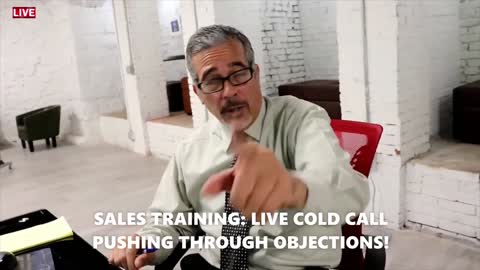Sales Training: LIVE COLD CALLING ON SOCIAL MEDIA! Pushing through the OBJECTIONS!