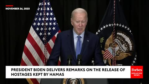 Biden- Humanitarian Pause In Israel-Hamas War Should Continue As Long As Hostages Are Released