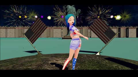 Anime 4th July Dancer! [Custom Model!] [Sapphirina!]