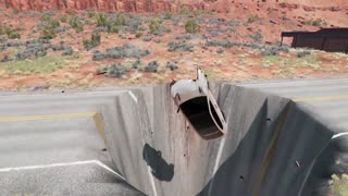 Cars vs Giant Pit | Trucks Cliff Drops | BeamNG Drive