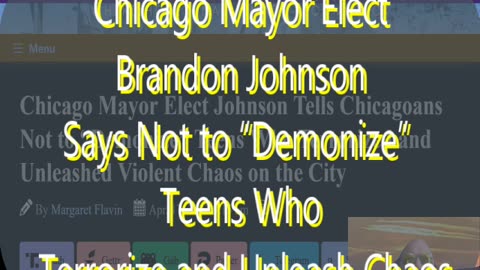 Ep 142 Chicago Mayor Elect Johnson Says Not to “Demonize” Teens Who Terrorize; Unleash Chaos & more