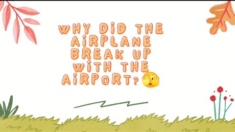 why did the airplane break up / joke