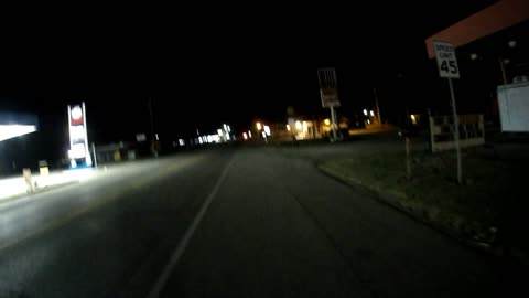 Saturday night walk in small town Oklahoma