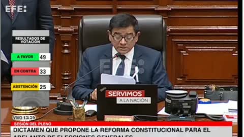 El Congreso de Perú rechaza el adelanto de las elecciones para diciembre de 2023