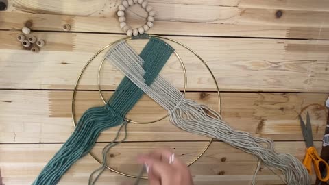 Hoop and Yarn Wall Hanging