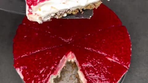 Most popular keto dessert Raspberry Cheesecake