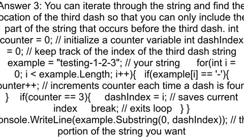 C how to remove the rest of a string after specific character