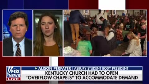 A STUDENT FROM🙇 ASHBURY UNIVERSITY 🙇‍♂️SPEAKS WITH TUCKER ON THE MARATHON CHURCH REVIVAL