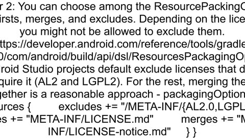 Instrumented Tests Will Not Run 6 files found with path 39METAINFLICENSEmd39