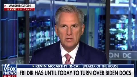 McCarthy Delivers Threat To Hold FBI Director Wray In Contempt Of Congress