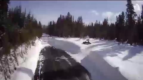 Out snowmobiling