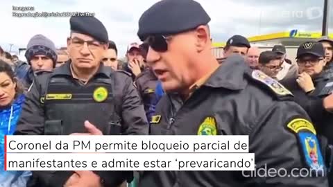 Coronel da PM-PR permite bloqueio parcial de manifestantes e admite estar ‘prevaricando’