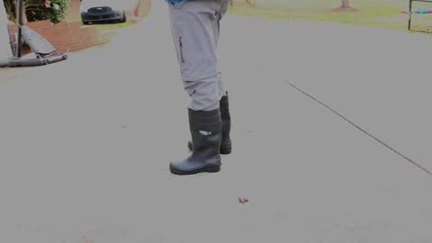 HISEA Men's Steel Toe Rain Boots