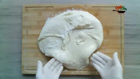 Pizza with dough