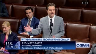 Congressman Matt Gaetz: Bring Our Troops Home From Somalia!