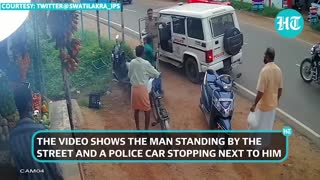 Kerala cop fights man holding a giant machete