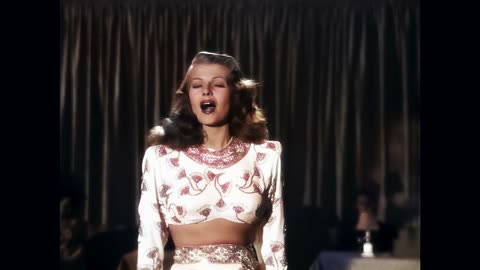 Rita Hayworth Gilda 1946 Amado Mío colorized remastered 4k