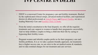 Why FSIVF - Best IVF Centre & Abortion Centre in Delhi