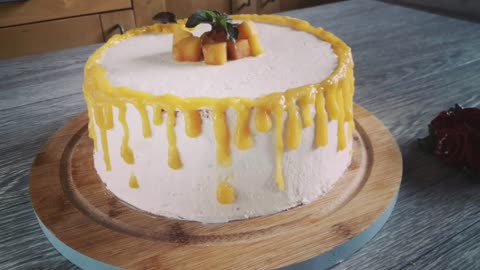 Fresh Mango Cream Cake | Easy Summer Cake