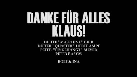 Danke KLAUS SCHARFSCHWERDT (1954 - 2022), PUHDYS Trailer zum Abschied