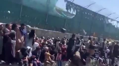 Afghans swarming Kabul airport to flee the Taliban