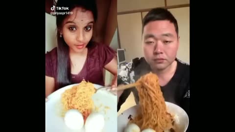 Funny Food Challange On TikTok 2024 _ Who will win INDIA Vs CHINA _ Be Me Stick _