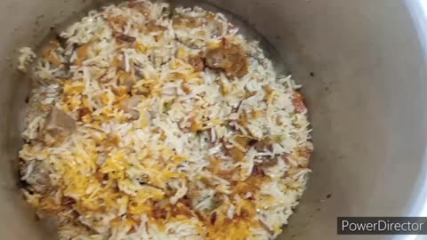 Beef Pulao in pressure cooker