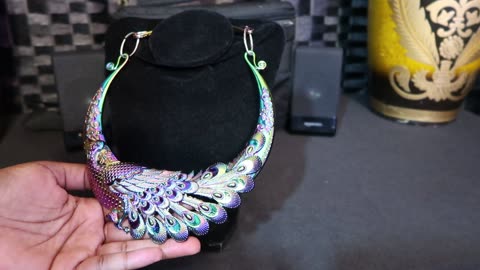 Retro Vintage Ethnic Style Peacock-shaped Chunky Collar Choker