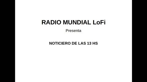 Radio Mundial LoFi - Noticiero (News)