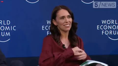 Jacinda Arden on the verge of laughing while talking about suicides in NZ