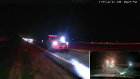 Bodycam shows driver crashing into Moraine Police cruiser on the interstate