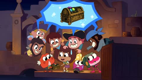 Pirates of the Caribbean x Amphibia _ Chibi Tiny Tales _ Disney Channel Animation