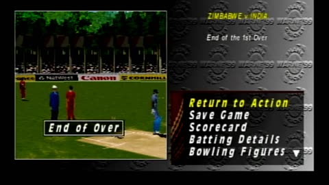 shane warne cricket 99 for playstation 1 gameplay