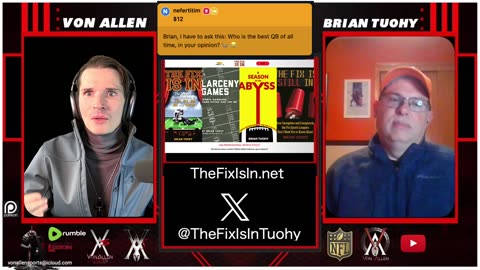 The NFL is Rigged, do we have proof? Investigative Journalist Brian Tuohy joins VAS Live!