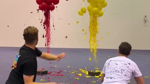Most intense balloon popping race🤩🤩🤩